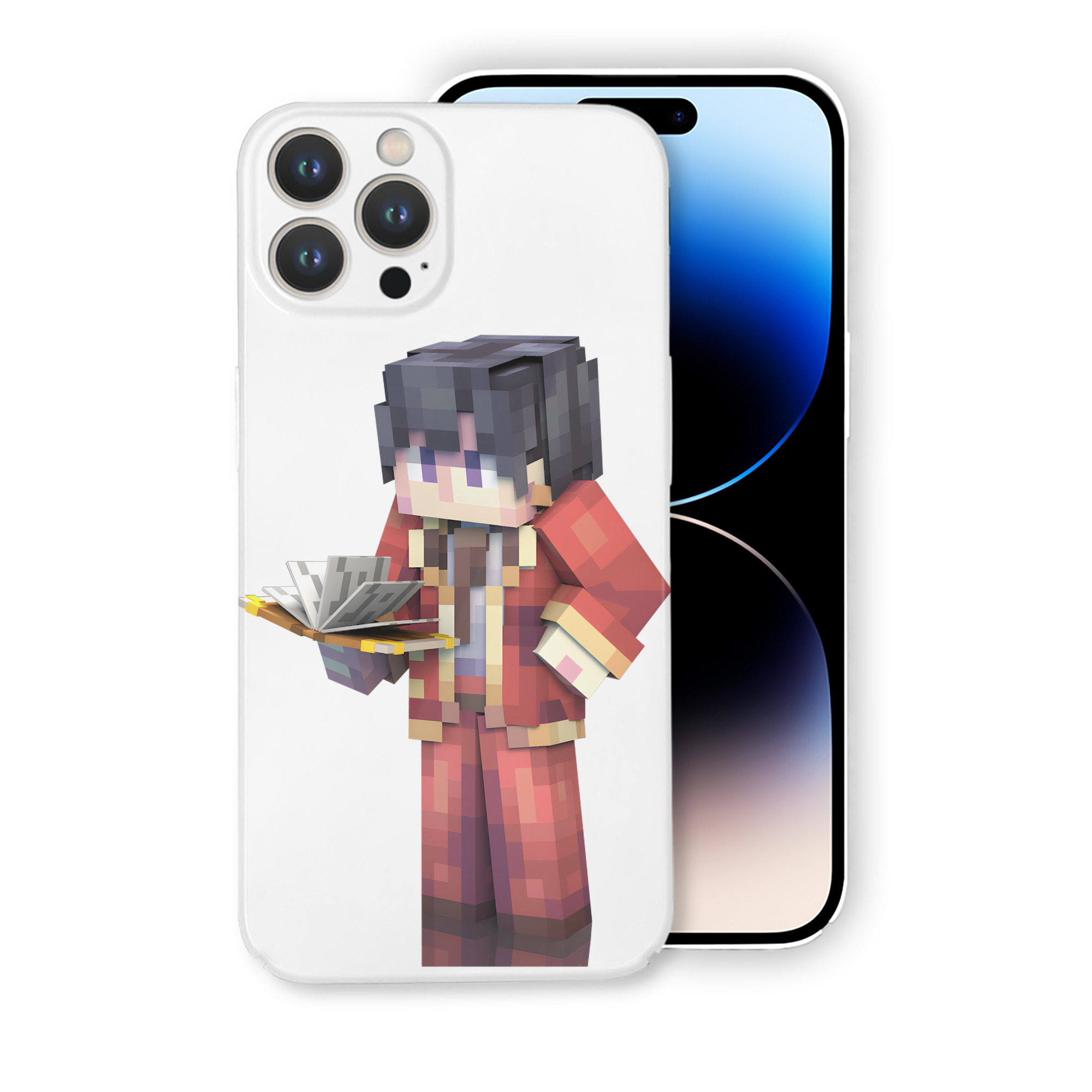 （画像用） マインクラフト ブロックの世界 Minecraft MC Block world 【iPhone 14シリーズ対応】ハードケース